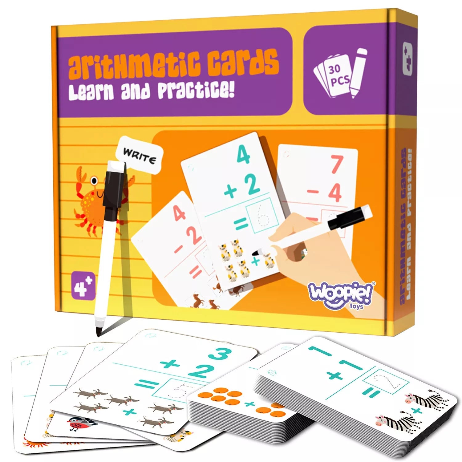 WOOPIE edukacinės kortelės – skaičiavimo mokymuisi